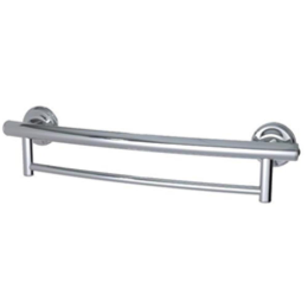 Image for product - 2-in-1 Grab Bar Single Towel Bar, Chrome
