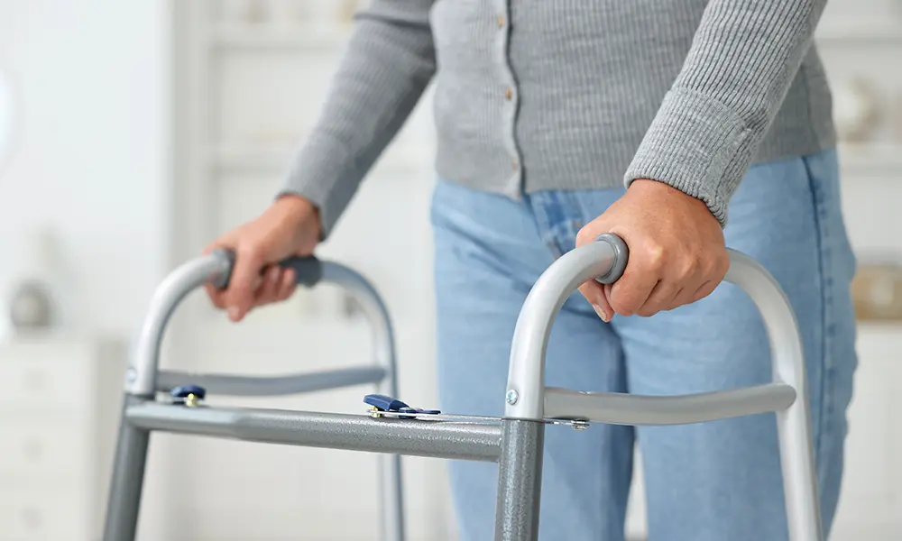 person with walker